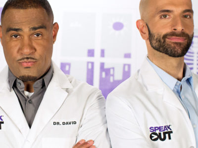 2 male HIV doctors with their arms crossed