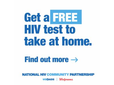 Get a FREE HIV test to take at home.